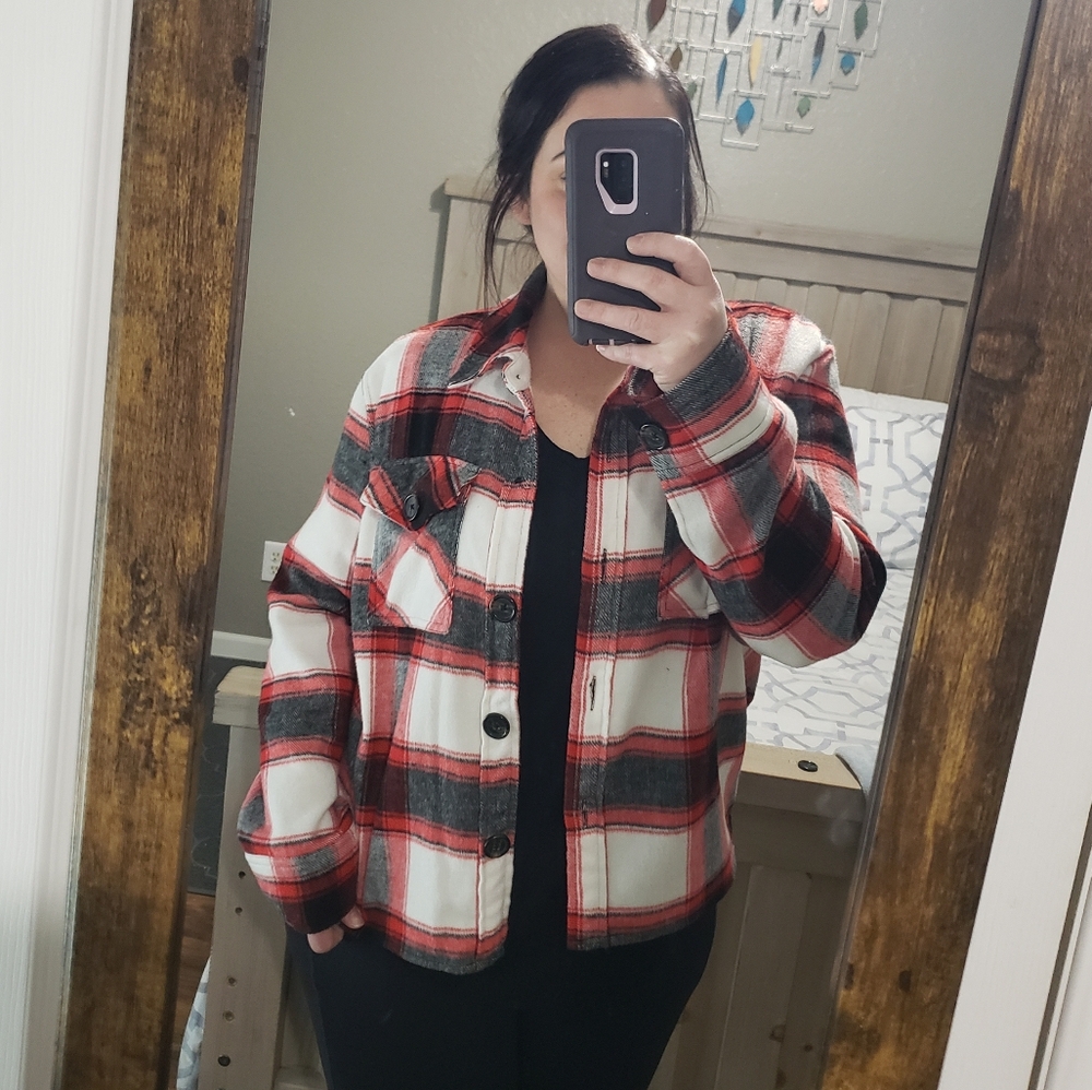 Steve Madden Plaid Jacket